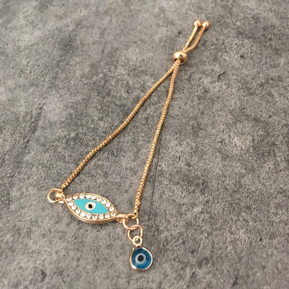 Evil Eye Adjustable Bracelet - Picture 4 of 7